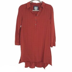 Anthropology Maeve Bloomsbury Tie Front Dress